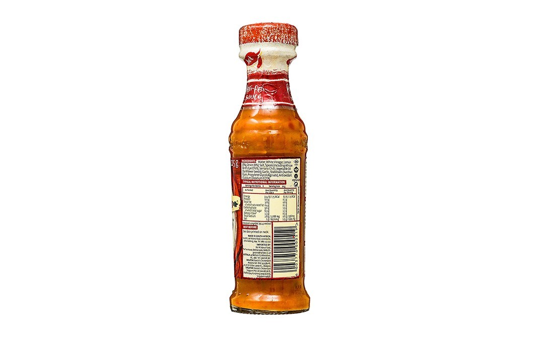 Nando's Hot Peri-Peri Sauce    Glass Bottle  125 grams